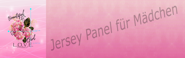 Jersey Panel "Beautiful Girl"