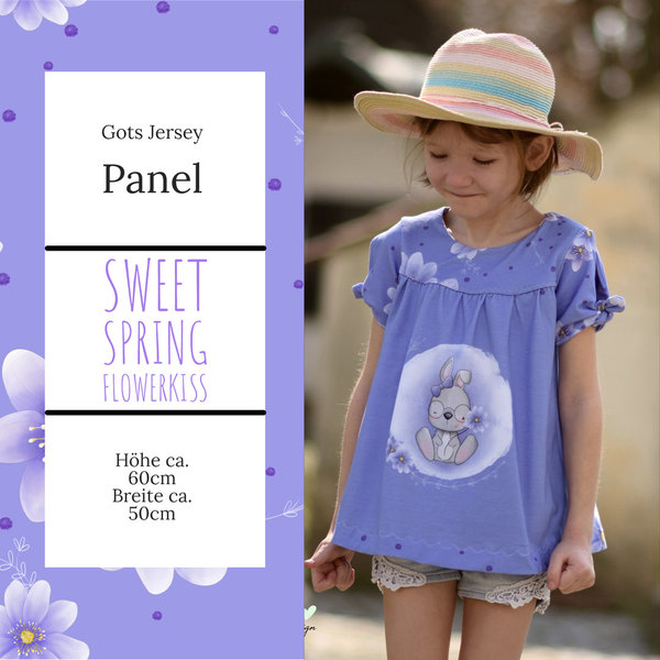Gots Jersey Panel 220gr. "Sweet Spring - Flowerkiss"
